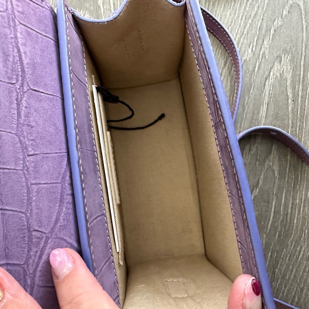 RARE Jacquemus Chiquito Moyen purple suede purse - Picture 7 of 10